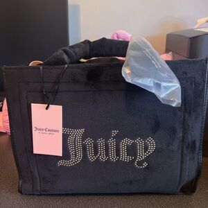 Juicy Couture Extra Spender Tote in Liquorice Black NWT